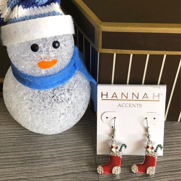 Festive Christmas Stockings Earrings - Picture 2 of 6